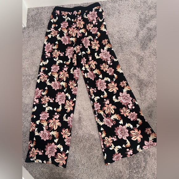 Lauren Ralph Lauren Wide Leg Floral Pants Medium - Picture 5 of 6